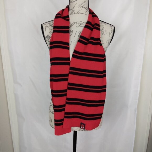 Spiderman Knit Scarf Red Black - Picture 3 of 5